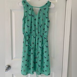 Bird Pattern Dress